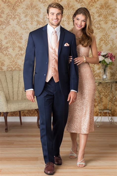 Advice on attendants & guests attire. Make sure his vest and tie match your rose gold gown ...