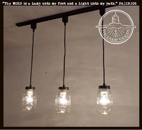Mason Jar Track Pendant Light Fixtures The Lamp Goods