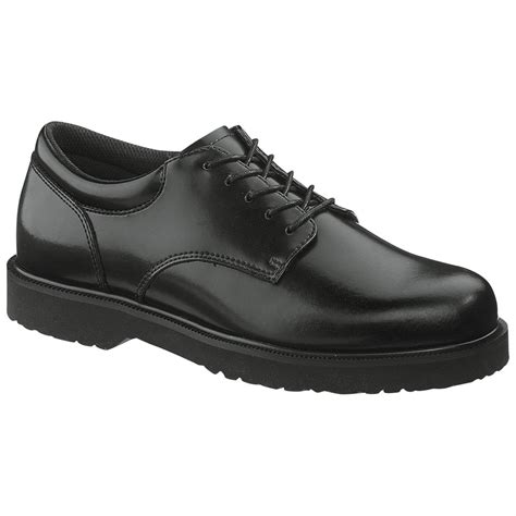 Mens Bates High Shine Duty Oxford Shoes Black 213426 Dress Shoes