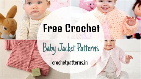 Free Crochet Baby Jacket Patterns Youtube