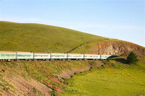 Trans Siberian Railway From Beijing China To Ulaanbaatar Mongolia Stock