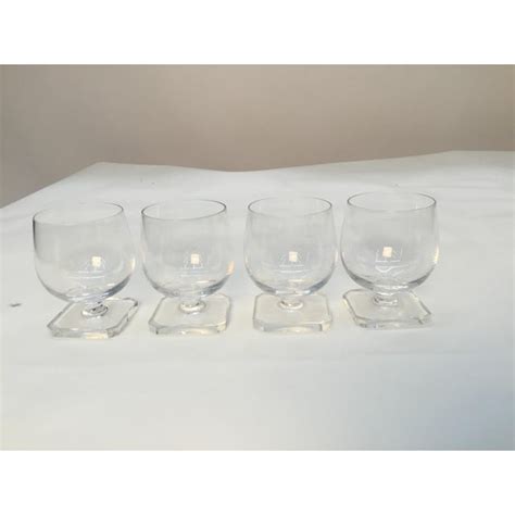 Swedish Crystal Small Snifter Or Cordial Glasses Set Of 4 Chairish