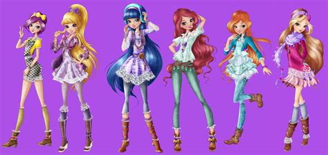 The Full Body Official Art Of All Winx Girls From Winx Club Season 8