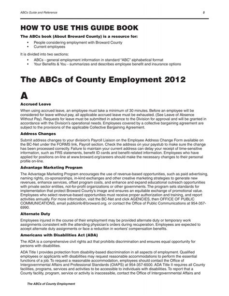 The ABCs of County Employment 2012 - Broward County