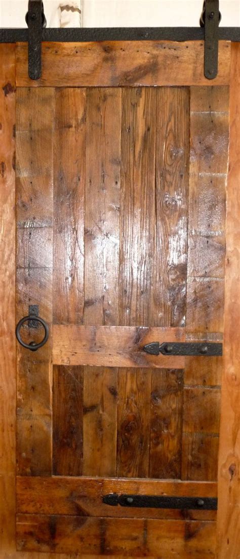 Stainless steel brushed nickel finish available now on some products. Sliding Barn Door - Reclaimed Antique Wood - Original Face ...