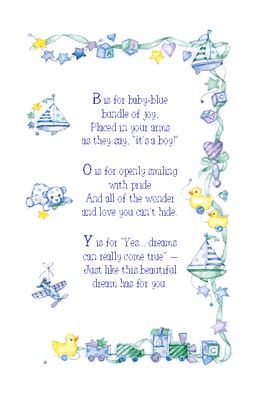 Shop cards baby shower at target™. ""B" Is for "Boy"" | Baby Printable Card | Blue Mountain ...