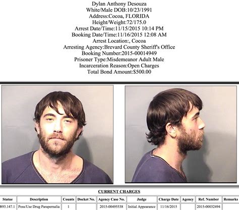 Arrests In Brevard County: November 18, 2015 - Space Coast Daily