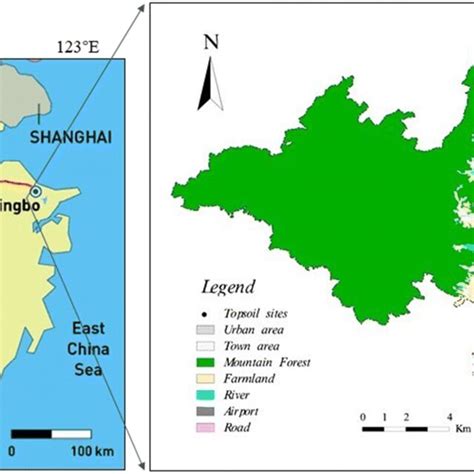 Location Of Ningbo City In Zhejiang Province Left And Distribution Of Download Scientific