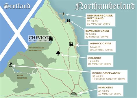 Travel about one mile, go over the level crossing, up the hill, then. Luxury holiday cottages near Northumberland's top sites
