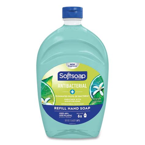 Softsoap Antibacterial Liquid Hand Soap Refills Fresh Green 50 Oz