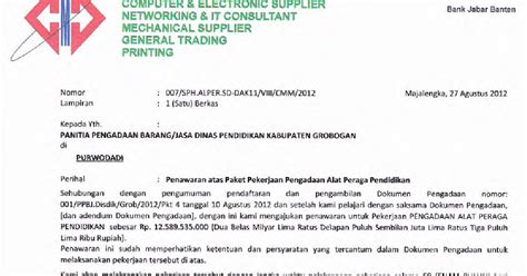 Disamping memiliki pengaruh yang baik untuk membuat jenis usaha kita dapat laris dan laku dipasaran. BENTUK JAMINAN PENAWARAN DARI BANK | Pengadaan (Eprocurement)