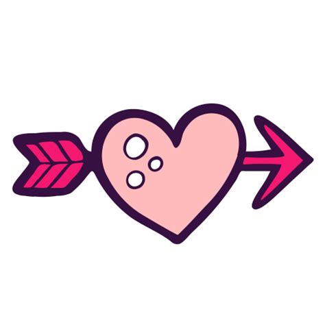 Panah Cupid Jantung Cinta Asmara Valentine Cinta Icons