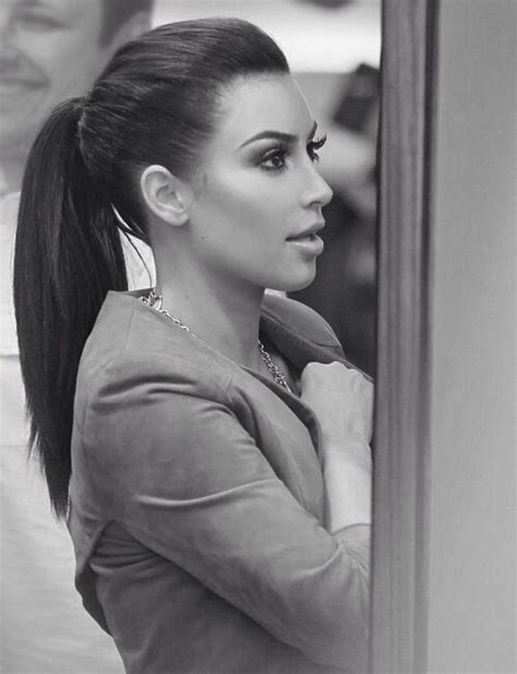 Kim Kardashian Kim Kardashian Ponytail High Ponytails Beauty