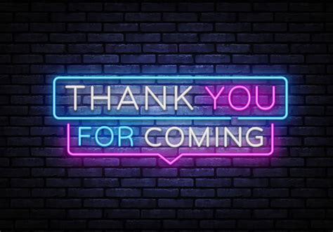 Neon Thank You Sign Stock Photos Pictures And Royalty Free Images Istock