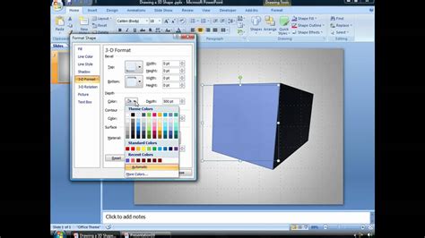 But not everyone can make it to figure classes in person. Draw a 3D PowerPoint Shape - YouTube