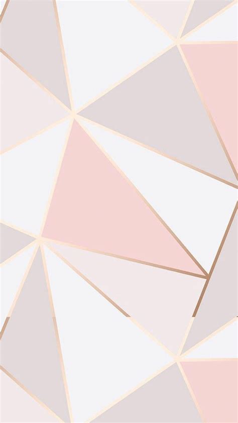Download Geometric Graphic Rose Gold Iphone Wallpaper