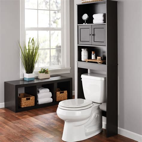 Target marketing 23040nat bamboo space saver. Mainstays Bathroom Storage over the Toilet Space Saver ...
