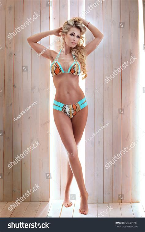 Sensual Blonde Beautiful Lady Posing Woman Stock Photo Shutterstock