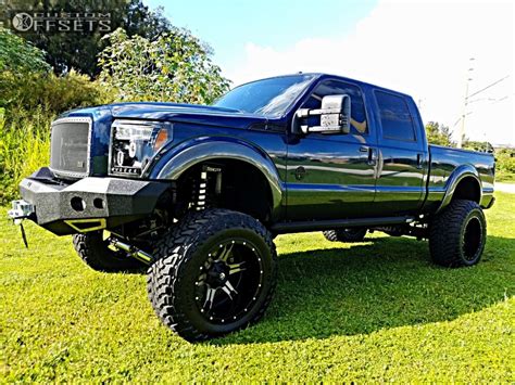Wheel Offset 2016 Ford F 250 Super Duty Hella Stance 5 Lifted 9