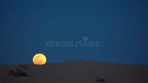 Full Moon In The Sahara Desert In Tunisia Stock Photo Image Of Night