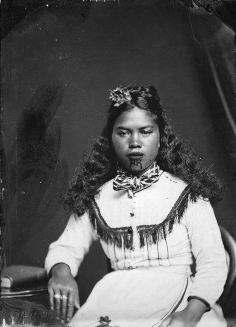 carte de visite portrait of a maori woman from hawkes bay taken probably in the 1870s by