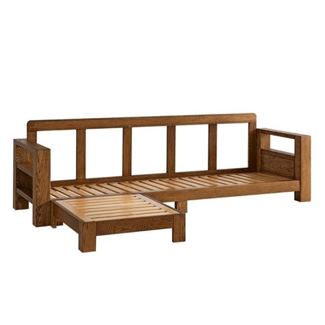 Buy Teak Wood Sectional Sofa Set 3 Seats Lounger Online Teaklab