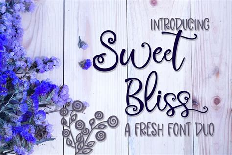 Sweet Bliss Font Duo 183681 Script Fonts Font Bundles