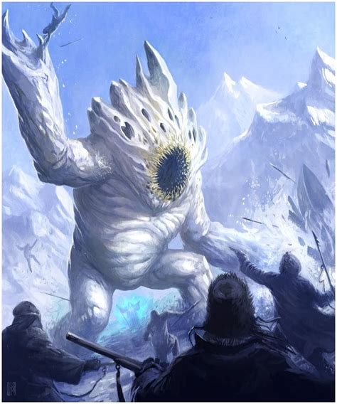 Pin By Luke Blanchette On Creatures Fantasy Creatures Snow Monster