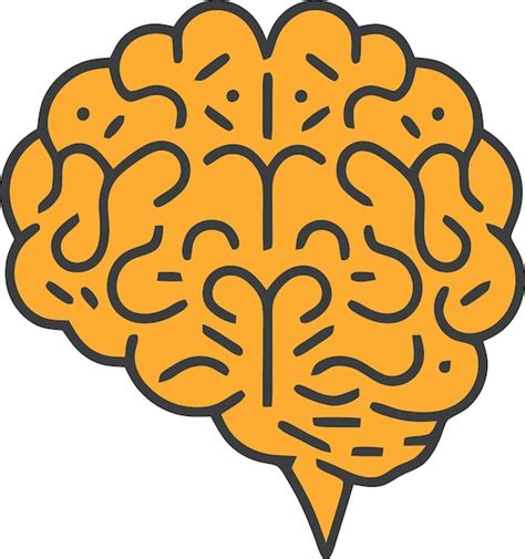 Logo De Cerebro Humano De Color Vector Premium