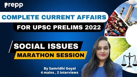 Social Issues Complete Current Affair For UPSC Prelims 2022 YouTube