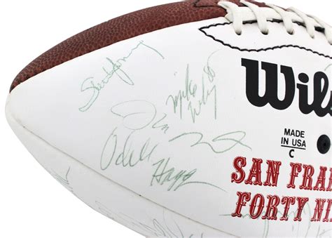 Charitybuzz 49ers Super Bowl Xxiv Team Signed Football Montana Youn