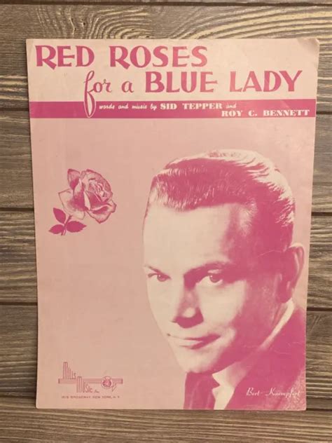 Vintage Sheet Music Red Roses For A Blue Lady Sid Tepper Roy Bennett