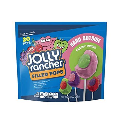Jolly Rancher Filled Pops Lollipops Assorted Flavors Wa