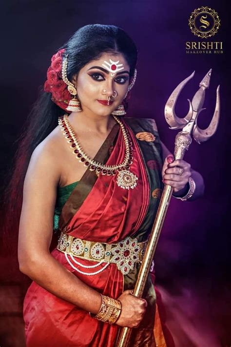 Pin By Mayank Kulshreshtha On Devi Goddess Makeup Indian Photoshoot Indian Bride Makeup