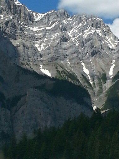 Up Close To The Canadian Rockies Near The Border Of British Columbia