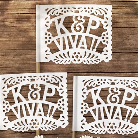 Personalized Papel Picado Banners Amor Flags Personalized Etsy