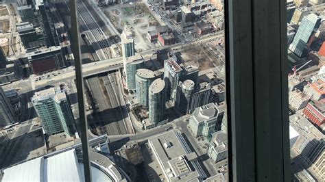 Cn Tower Toronto Canada Skypod And Glass Floor 4k Youtube