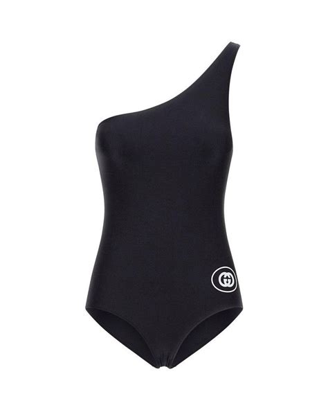 Gucci One Piece Swimsuit In Blue Lyst