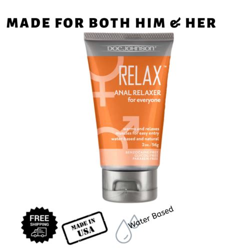 buy doc johnson relax anal male female desensitizing numbing gel lubricant 2 oz online at