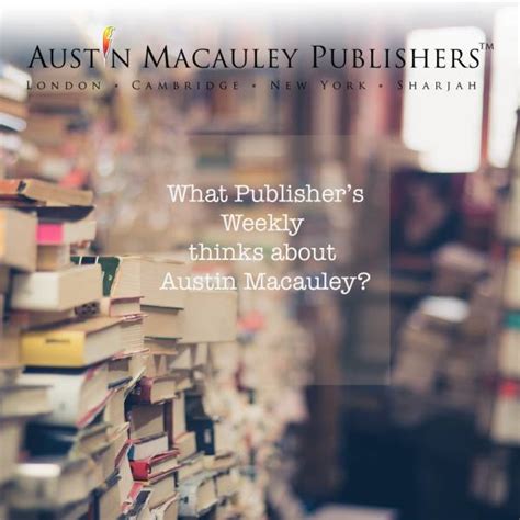 Publishers Weekly Reviews Us Austin Macauley Publishers USA