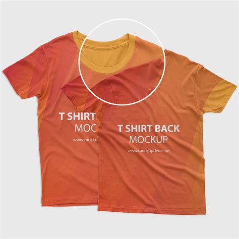 Free 1265 T Shirt Mockup Front And Back Template Yellowimages Mockups