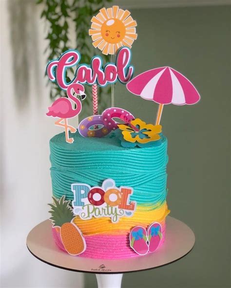 Splish Splash Get Cake Inspiration For Your Next Pool Party From These Summery Themed Cakes