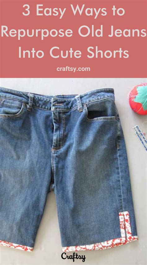 Diy Jean Shorts From Pants How To Turn Jeans Into Shorts In 2023 How