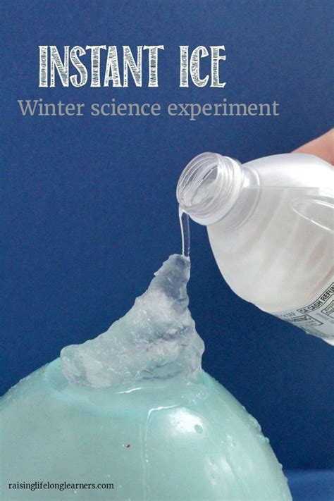 Instant Ice Winter Science Experiment For Kids Raising Lifelong