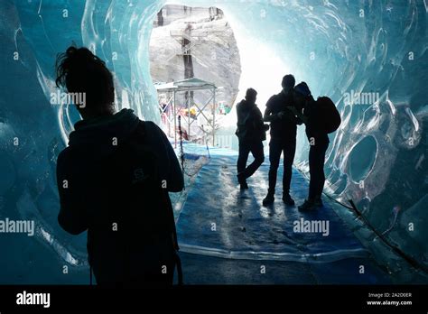 Ice Cave Grotte De Glace Mer De Glace Chamonix Mont Blanc Haute