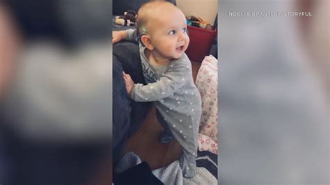Just walked down the street to the coffee shop, had to take a break, i've been his fingerprints are everywhere, i just look down and stop and stare, open my eye and then i swear, i saw god today, verse 3: got my face. Baby born deaf giggles, dances after hearing music for 1st time following surgery - ABC13 Houston