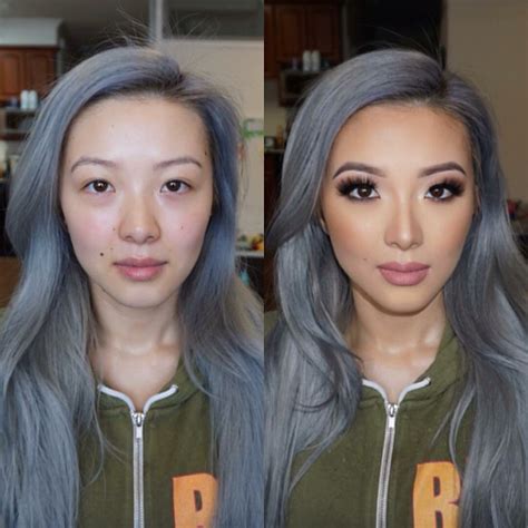 Before And After Asian Makeup Eyemakeupbright Asian Wedding Makeup