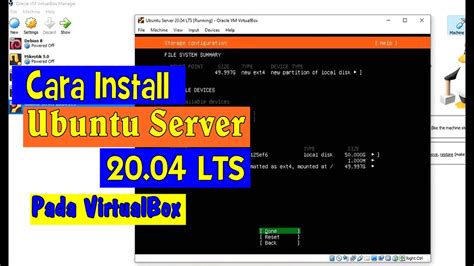 Cara Install Ubuntu Server Lts Pada Virtualbox Youtube