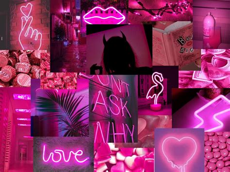 Pink Aesthetic Neon Wallpaper Pink Neon Wallpaper Pink Wallpaper Images