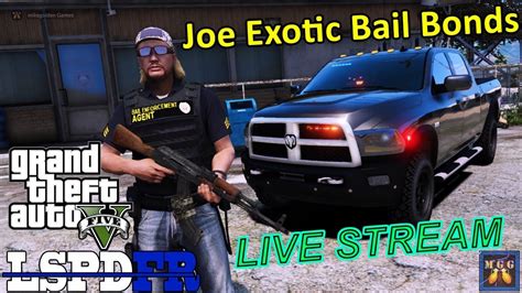 Joe Exotic Bail Bonds Live Patrol Bounty Hunter Gta 5 Lspdfr Live